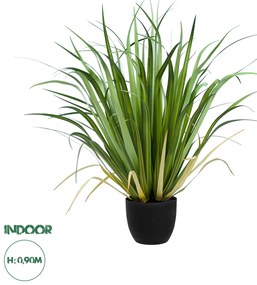 20103 GloboStar®  Artificial Garden ACORUS GRAMINEUS 20103 Τεχνητό Διακοσμητικό Φυτό Άκορος Υ90cm