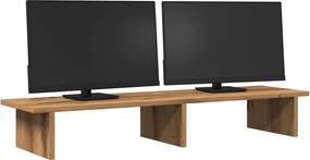 vidaXL Βάση Οθόνης Αρτισιανή Δρυς 100x27x15 εκ. από Επεξ. Ξύλο