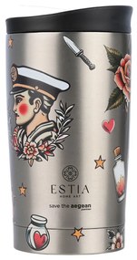 Ποτήρι Θερμός 350ml Estia Save The Aegean Old School Ink 01-31916