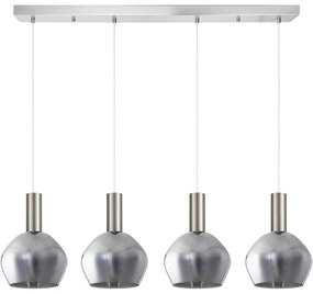 Φωτιστικό Οροφής Πολύφωτο Homelighting 77-8405 Nickel/White