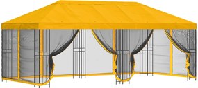 vidaXL Κιόσκι με Πλαϊνές Τοίχους 6 x 3 m Κίτρινο