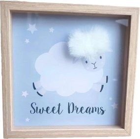 Διακοσμητικό κάδρο προβατάκι Υ20x20x2,7εκ.