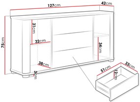 Μπουφές Fill 2D 3S
