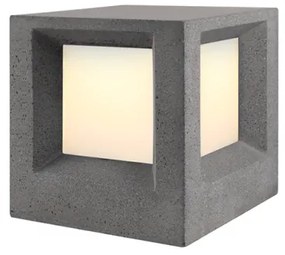 Επιδαπέδιο Φωτιστικό MK041B-200 Τσιμέντο Μαύρο IP65 E27 Aca MK041B-200 Μαύρο