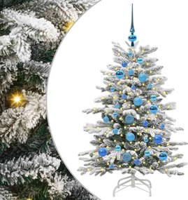 vidaXL Τεχνητό Χριστουγεννιάτικο Δέντρο με Άξονα Λευκό 120 cm