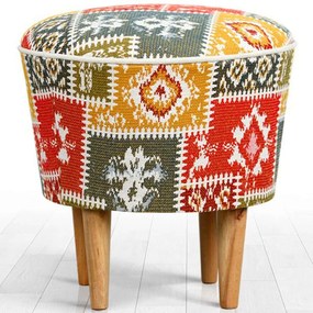 Σκαμπό Rug 209FLF1238 42x42cm Multi