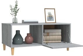 vidaXL Τραπεζάκι Σαλονιού Γκρι Sonoma 89,5x50x40εκ. Επεξεργασμένο Ξύλο