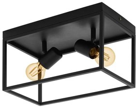 Φωτιστικό Οροφής Πλαφονιέρα Silentina 98332 Black Eglo Metal