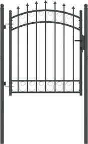 vidaXL Πύλη Φράχτη με Ακίδες EMMEN 125 x 100 εκ