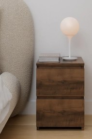 Stewehome Σετ 2 μοντέρνων κομοδίνων για υπνοδωμάτιο 35x38x49 cm