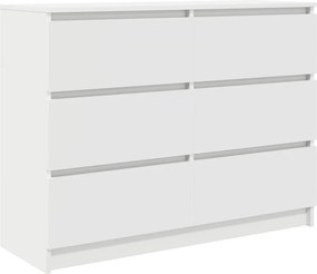 vidaXL Sideboard Λευκό 100x35x76 cm Κατασκευασμένο ξύλο