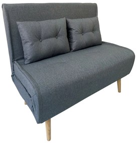 Καναπές-Κρεβάτι Sara 40.0201 134x80x46-84/134x190x32cm Grey