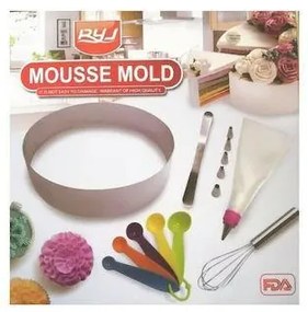 Σετ στρογγυλό τσέρκι-MOUSSE MOLD