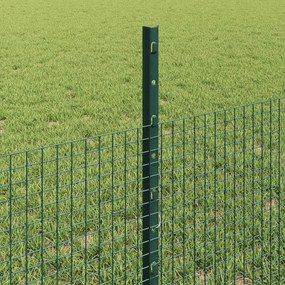 vidaXL Συρματόπλεγμα με Στυλίς 25 x 0,5 m Γαλβανισμένος Χάλυβας Δίχτυ