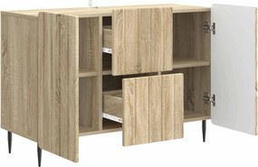 vidaXL Πλαϊνό γραφείο με συρτάρι Sonoma Δρυς 89 x 34,5 x 62 εκ.