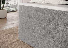 Επενδυμένο κρεβάτι Padion-Γκρι-120 x 200