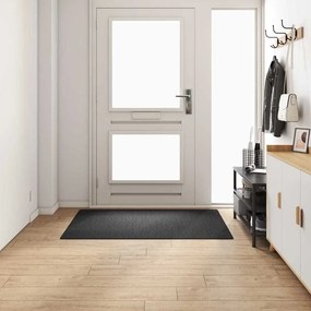 vidaXL Δερμάτινο Χαλί Σκούρο Γκρι 100 x 150 cm 100% Πολυπροπυλένιο