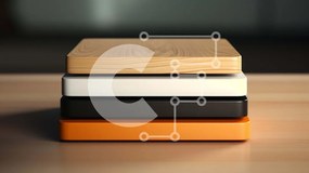 Intra Συλλεκτικό Ξύλινο Παζλ Plywood  4mm - Πολύχρωμη στοίβα από ξύλινα μπλοκ Σε Ξύλινο Κουτί - Διαστάσεις: 10x10 cm – 25 κομμάτια
