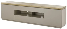 Amos Έπιπλο Τηλεόρασης Γκρι Μπεζ 200x40x57 cm