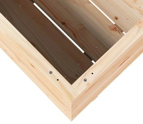 Ζαρντινιέρα 90x60x72 εκ. από Μασίφ Ξύλο Πεύκου - Καφέ