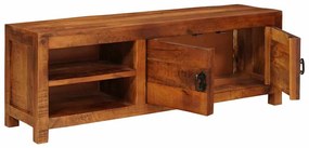 vidaXL Ντουλάπι TV Καφέ 110 x 30 x 40 cm Μασίφ ξύλο μάνγκο