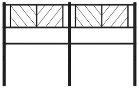vidaXL Κεφαλάρι Μαύρο 140 εκ. Μεταλλικό