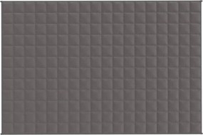 vidaXL Κουβέρτα Βαρύτητας Γκρι 120 x 180 εκ. 5 κ. Υφασμάτινη