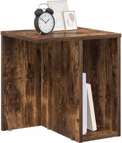 vidaXL End Table Καπνιστό Δρύς 37 x 32 x 40 εκ Επεξεργασμένο ξύλο