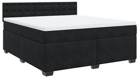 ΚΡΕΒΑΤΙ BOXSPRING ΜΕ ΣΤΡΩΜΑ ΜΑΥΡΟ 180X200 ΕΚ. ΒΕΛΟΥΔΙΝΟ 3288692