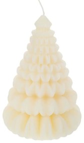 Χριστουγεννιάτικο Κερί Δεντράκι 91602 Φ7,5x9,5cm Cream
