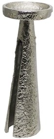 Κηροπήγιο Arco 027957 11x11x30cm Silver Αλουμίνιο