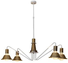 Φωτιστικό Οροφής Κρεμαστό Led HL-3521-4 77-3762 Emily Old Bronze & White Homelighting Metal