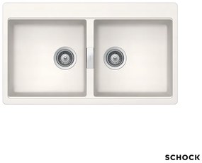 Schock Cristadur Mono 15295 Ένθετος Νεροχύτης 86x50cm Polaris