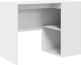vidaXL Γωνιακό γραφείο με συρτάρι Λευκό 102 x 88 x 75 εκ