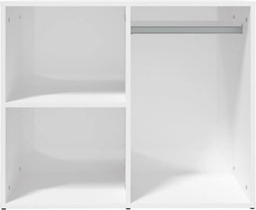 vidaXL Ντουλάπι Γυαλιστερό Λευκό 80 x 40 x 65 εκ. Επεξεργασμένο Ξύλο