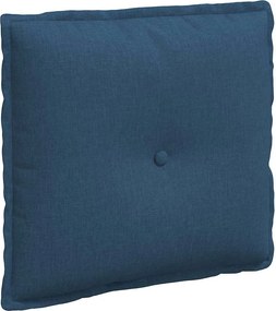 vidaXL Μαξιλάρι Πλάτης Μπλε 50 x 19 x 45 εκ ύφασμα