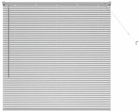 vidaXL Ρολό Παραθύρου με κουρτίνες Ασημί Αλουμίνιο