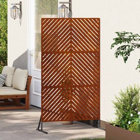 vidaXL Οθόνη Ιδιωτικότητας 100 x 50 x 180 εκ. Σκ rusty