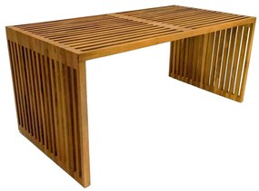 Τραπέζι Marlin pakoworld teak ξύλο σε φυσική απόχρωση 100x50x45εκ