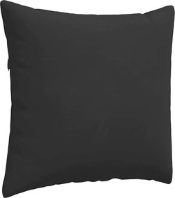 vidaXL Μαξιλάρι Καναπέ 2 pcs Μαύρο 50 x 50 cm ύφασμα