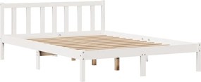 vidaXL Σκελετός Κρεβ. Χωρίς Στρώμα Λευκό 120x200 εκ Μασίφ Πεύκο