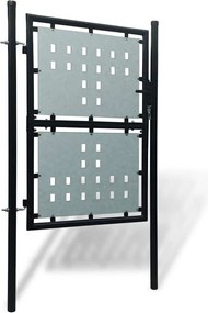 vidaXL Πόρτα με Φράχτη Μαύρη Μονή Πόρτα 100 x 150 εκ.