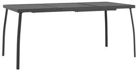 vidaXL Σετ Τραπεζαρίας Κήπου 5 Τεμαχίων Ανθρακί από Ατσάλι