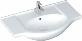 Drop Alfa 85 Slim White Gloss 87x50 - Σετ Έπιπλο Μπάνιου