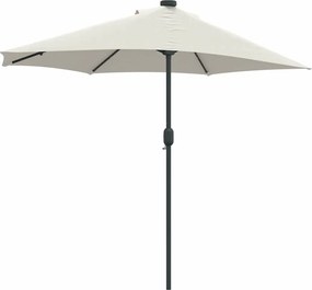 vidaXL Ομπρέλα Κήπου Άμμος 294 x 150 x 223 εκ Πολυεστέρας και Χάλυβας