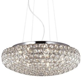 Φωτιστικό Οροφής King 087979 46x40/120cm 7xG9 40W Chrome Ideal Lux