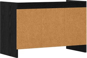 vidaXL Ντουλάπι TV 71,5 x 33 x 47 εκ. Μαύρη Δρυς Επεξεργασμένο Ξύλο