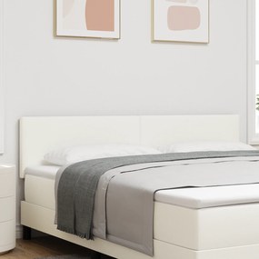 vidaXL Κεφαλάρι Απλό Σχέδιο Κρεμ 180 εκ. Ύφασμα Κόρντουρα