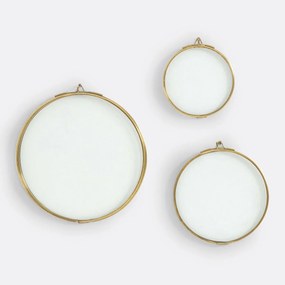 Σετ 3 στρογγυλές κορνίζες από μπρούντζο, Uyova