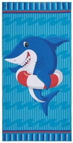 Beauty Home Πετσέτα θαλάσσης διπλής όψης παιδική Microfiber Αrt 2264 Μπλε